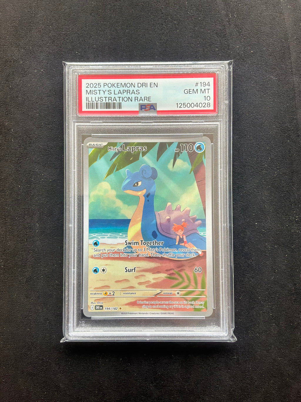 Misty’s Lapras 194/182 PSA10