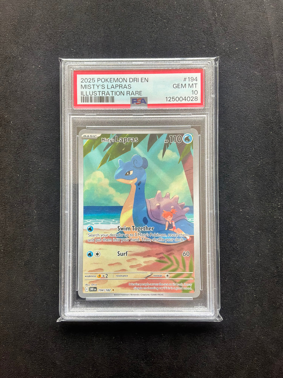 Misty’s Lapras 194/182 PSA10