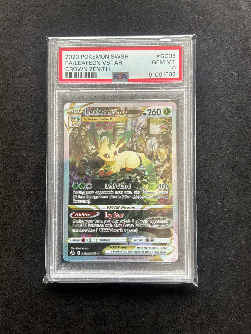 Leafeon VStar GG35/GG70 PSA10