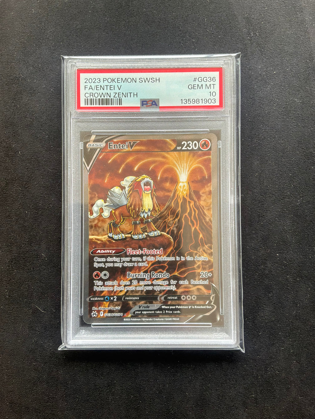Entei V GG36/GG70 PSA 10
