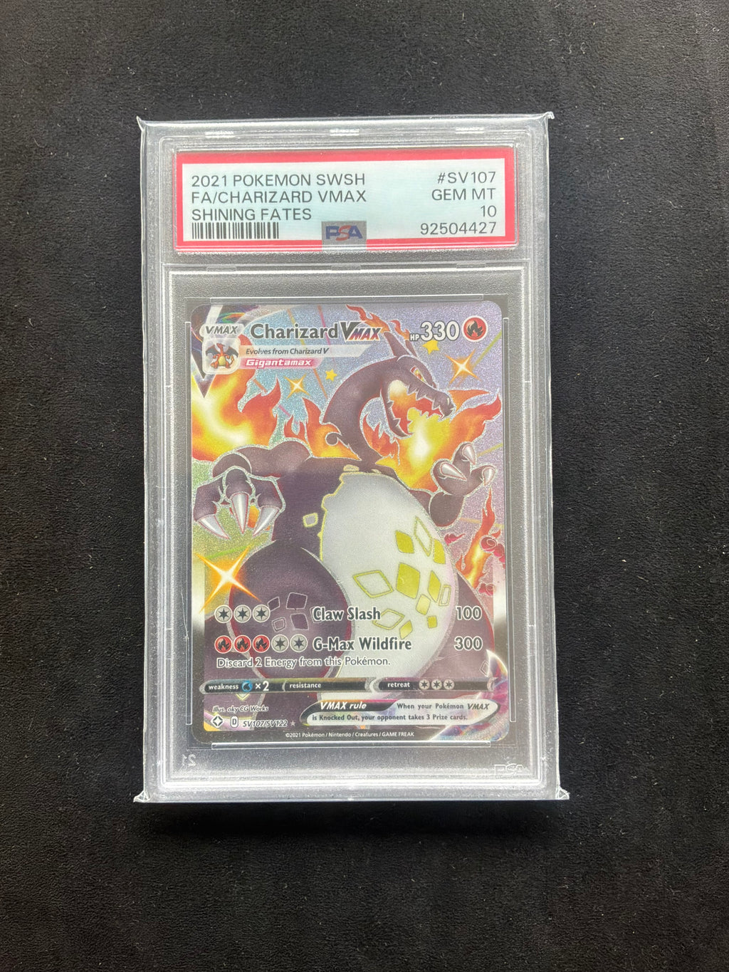 Charizard VMax SV107/SV122 PSA 10