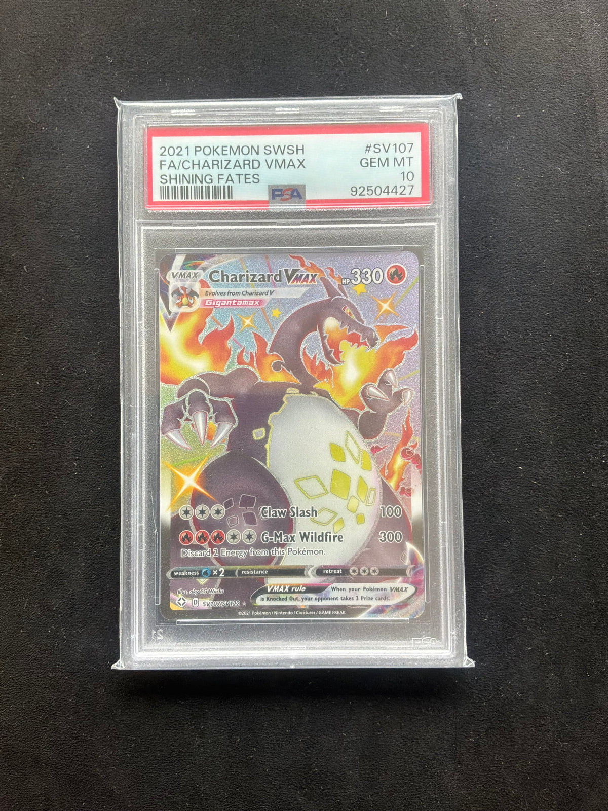 Charizard VMax SV107/SV122 PSA 10